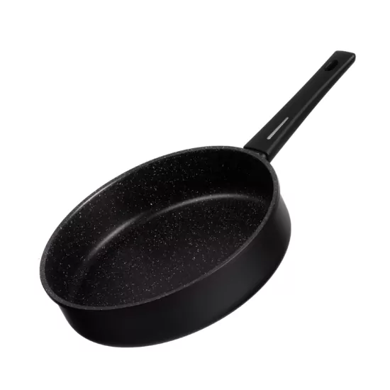 Ardesto Open Deep Frypan with lid Gemini Gourmet Andria, 28cm, aluminium, black