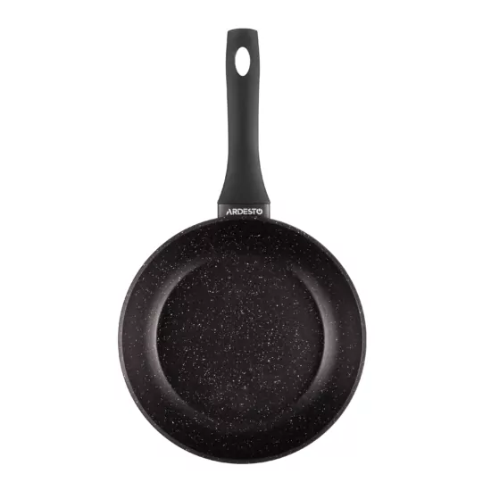 Ardesto Open Frypan Gemini Cremona, 24cm, aluminium, black