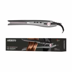 Ardesto Hair straightener Pink Touch, 32W, 110-200C, ceramics, gray+pink