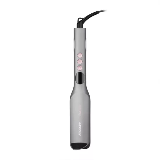 Плойка для завивки волос Ardesto Pink Touch, 55Вт, 100-200C, керамика, серый+розовий