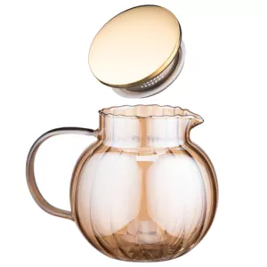 Ardesto Tea pot Golden Moon 1000ml, borosilicate glass, stainless steel, golden