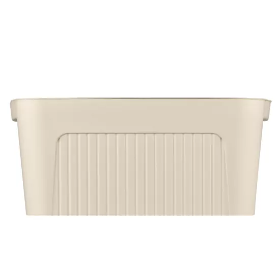 Ящик с крышкой для хранения ARDESTO 32х21.5х14см, 6л, пластик PP, бежевый