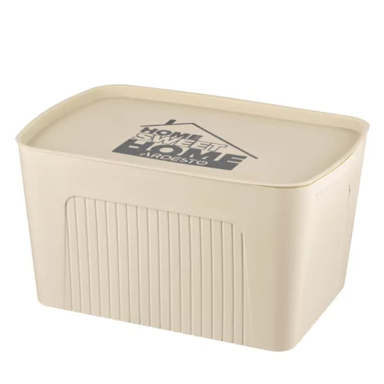 Ящик с крышкой для хранения ARDESTO 45.5х31х24.5см, 23л, пластик PP, бежевый
