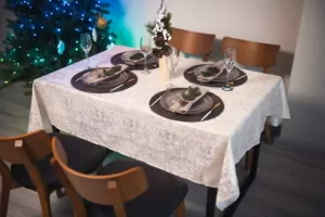 ARDESTO Tablecloth Shine 140х180cm, 100% polyester, gold