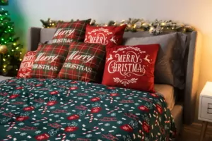 Плед Ardesto Christmas Flannel 160х200см, 100% полиэстер, сладкое какао