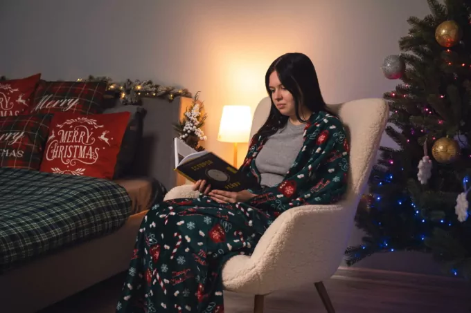 Плед Ardesto Christmas Flannel 160х200см, 100% полиэстер, сладкое какао