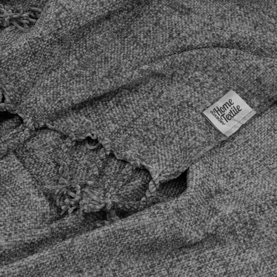 Ardesto Chenille blanket 140х190cm, 100% polyester, dark grey