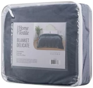 Покрывало Ardesto Delicate 160х200см, 100% полиэстер, серый