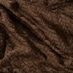 Ardesto Jacquard Braid blanket 200х220cm, 100% polyester, brown