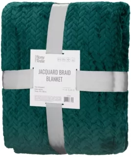 Плед Ardesto Jacquard Braid 160х200см, 100% полиэстер, изумрудный