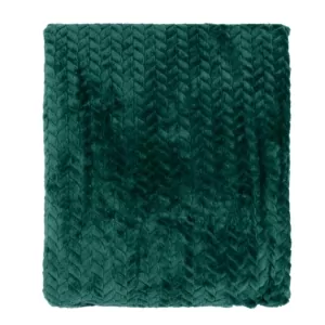 Плед Ardesto Jacquard Braid 200х220см, 100% поліестер, смарагдовий