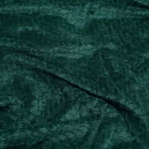 Плед Ardesto Jacquard Braid 200х220см, 100% поліестер, смарагдовий
