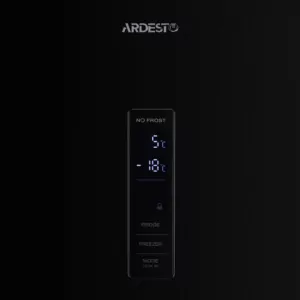 Ref ARDESTO with bottom freezer, 184×60х66.5, ref-218L, freez.-97L, 2doors, А+, NF, fresh zone, black