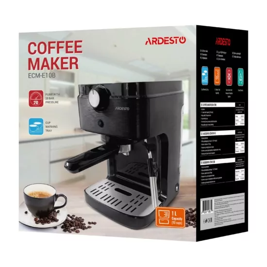 Pump Espresso Coffee Maker Ardesto ECM-E10B