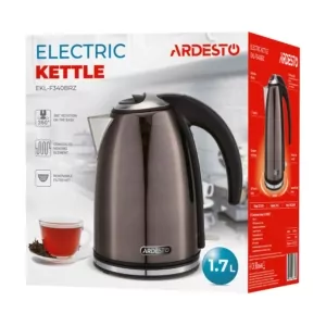 Електрочайник Ardesto 1.7л, Strix, метал, бронзовий глянець