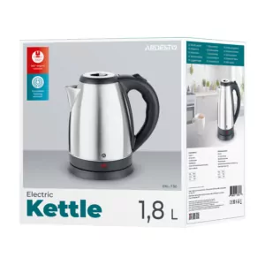 Ardesto electric kettle, 1.8L, metal, silver