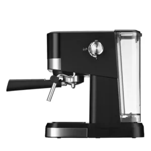Ardesto coffee maker carob 1.5l, ground, hand capuchino maker, touch control, black-silver