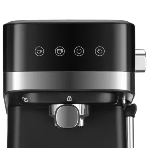 Ardesto coffee maker carob 1.5l, ground, hand capuchino maker, touch control, black-silver
