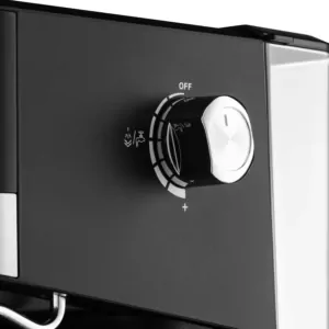 Ardesto coffee maker carob 1.5l, ground, hand capuchino maker, touch control, black-silver