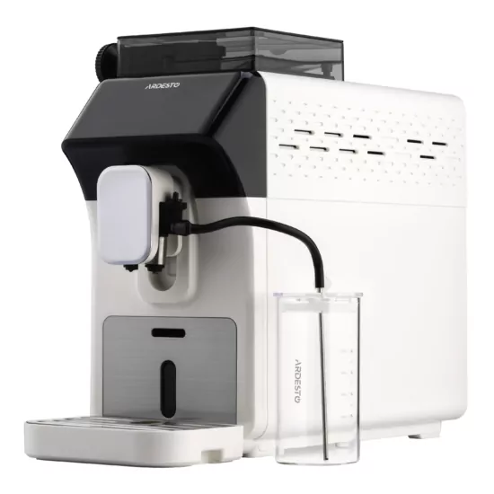 ARDESTO Coffee machine, 2L, grain , auto capuchino maker -9, display, auto recipe-, white-black