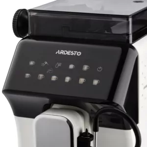ARDESTO Coffee machine, 2L, grain , auto capuchino maker -9, display, auto recipe-, white-black