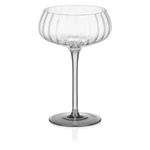 ARDESTO Набір келихів для шампанського Black Mars Orion 200мл, 2шт, скло, прозоро-cірий