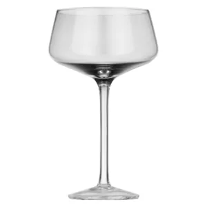 ARDESTO Набор бокалов для шампанского Black Mars Avior 270мл, 2шт, стекло, серо-прозрачный