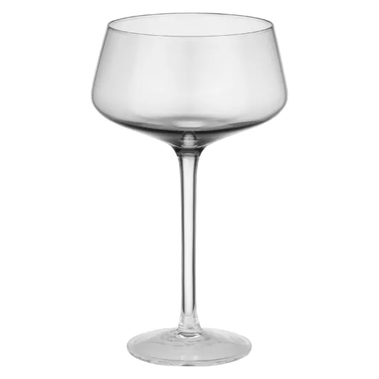 ARDESTO Набор бокалов для шампанского Black Mars Avior 270мл, 2шт, стекло, серо-прозрачный