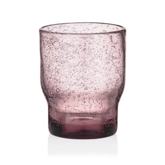 Набір склянок низьких ARDESTO Bubble 300мл, 2шт, скло, рожевий