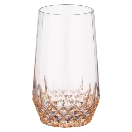 Набор стаканов высоких Ardesto Black Mars Favola 460мл, 2шт, стекло, прозрачно-золотистый