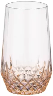 Набір склянок високих ARDESTO Black Mars Favola 460мл, 2шт, скло, прозоро-золотистий