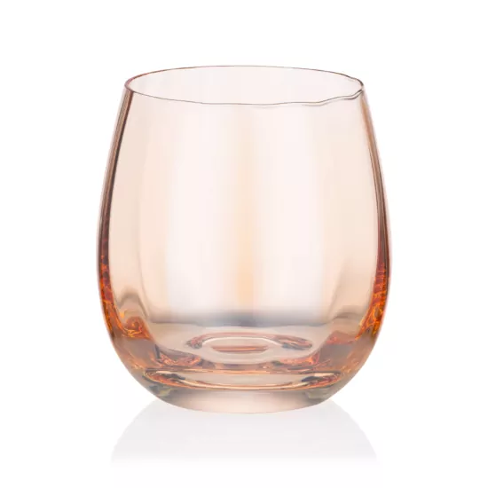 Набір склянок низьких Ardesto Black Mars Amber 480мл, 2шт, скло, золотистий