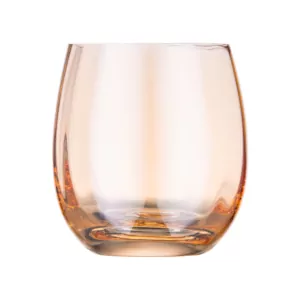 Набір склянок низьких Ardesto Black Mars Amber 480мл, 2шт, скло, золотистий
