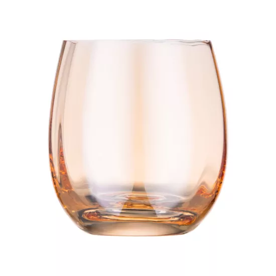 Набір склянок низьких Ardesto Black Mars Amber 480мл, 2шт, скло, золотистий