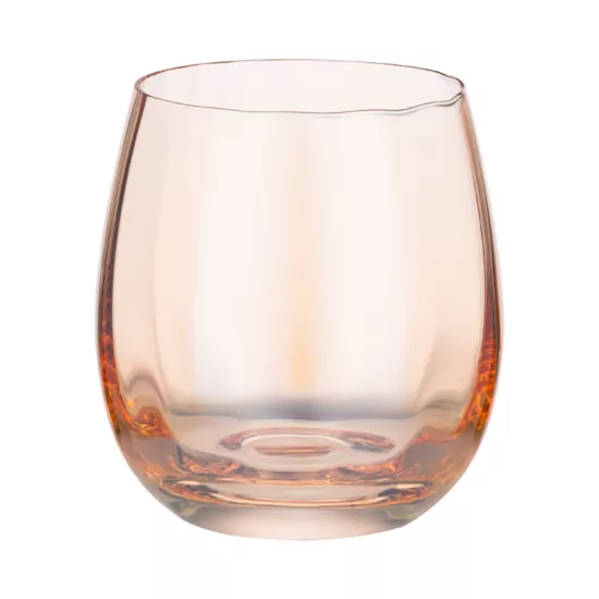 Набір склянок низьких Ardesto Black Mars Amber 480мл, 2шт, скло, золотистий