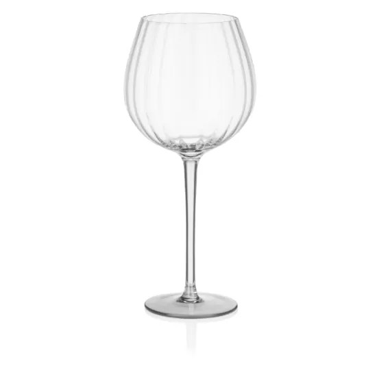 Ardesto Wine glasses set Black Mars Orion 550ml, 2pcs, glass, transparent-grey