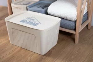 Ящик с крышкой для хранения ARDESTO 45.5х31х24.5см, 23л, пластик PP, бежевый