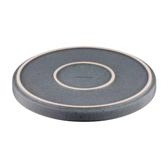Тарілка десертна ARDESTO Fasano, 19.6см, кераміка, сірий темний