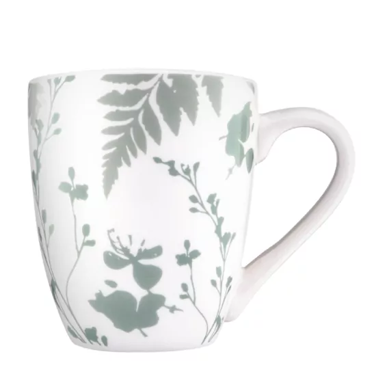 Чашка Ardesto Capri, 320мл, фарфор, бело-зеленый