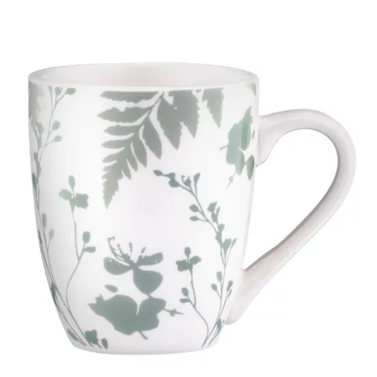 Чашка Ardesto Capri, 320мл, фарфор, бело-зеленый