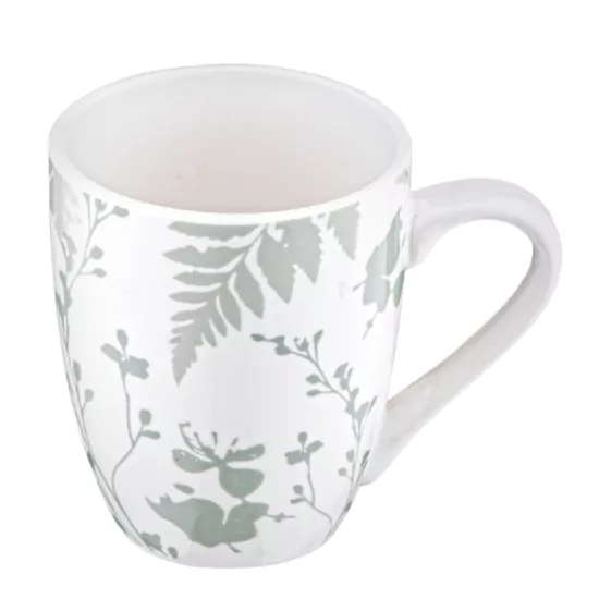 Чашка Ardesto Capri, 320мл, фарфор, бело-зеленый