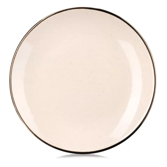 Тарілка десертна Ardesto Emilia, 20см, кераміка, бежевий