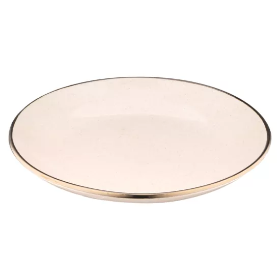 Тарілка десертна Ardesto Emilia, 20см, кераміка, бежевий