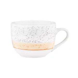 Ardesto Mug Siena, 500ml, porcelain, white-yellow