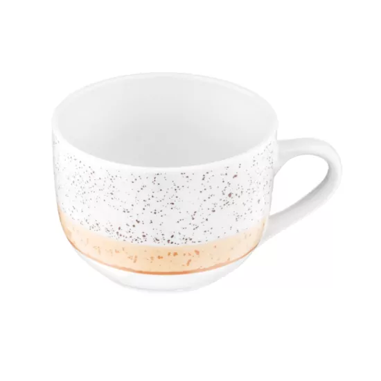 Ardesto Mug Siena, 500ml, porcelain, white-yellow