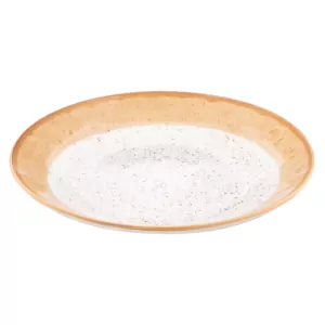 Тарелка десертная Ardesto Siena, 19см, фарфор, бело-желтый