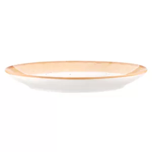 Тарелка десертная Ardesto Siena, 19см, фарфор, бело-желтый