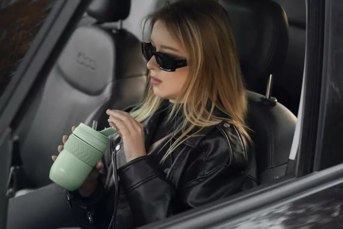 Термочашка ARDESTO Cosy, 400мл, нержавеющая сталь, зеленый