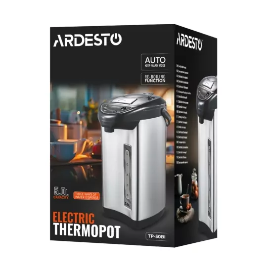 Thermopot Ardesto 5l, plastik, gray-black