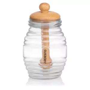 Медовниця Ardesto Midori 500мл, 8.3х14.2см, бамбук, скло